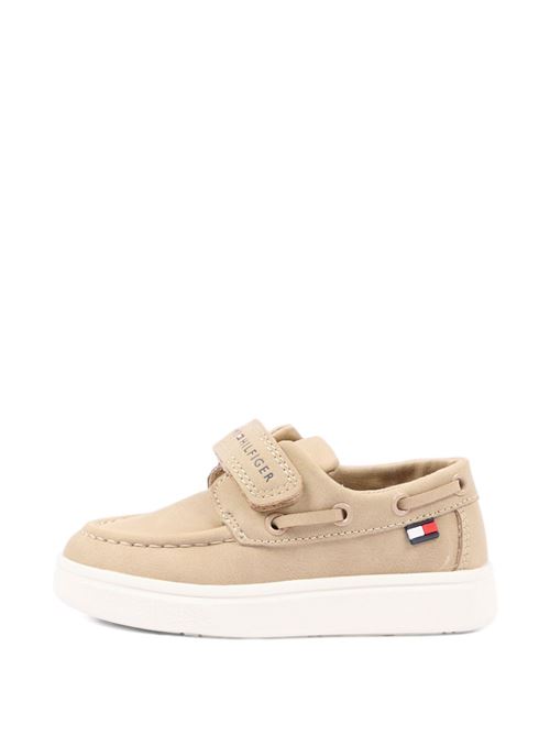 Sneakers bambino Tommy Hilfiger beige basse con velcro TOMMY HILFIGER KIDS | T1B4343400315500